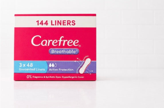 Carefree Breathable Liners 3x48pk