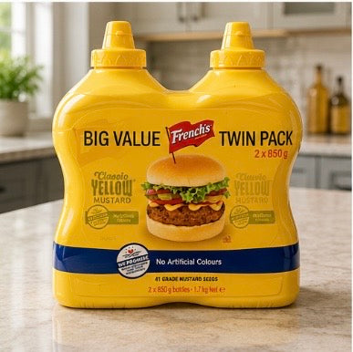 Classic Yellow Mustard 2x 850g