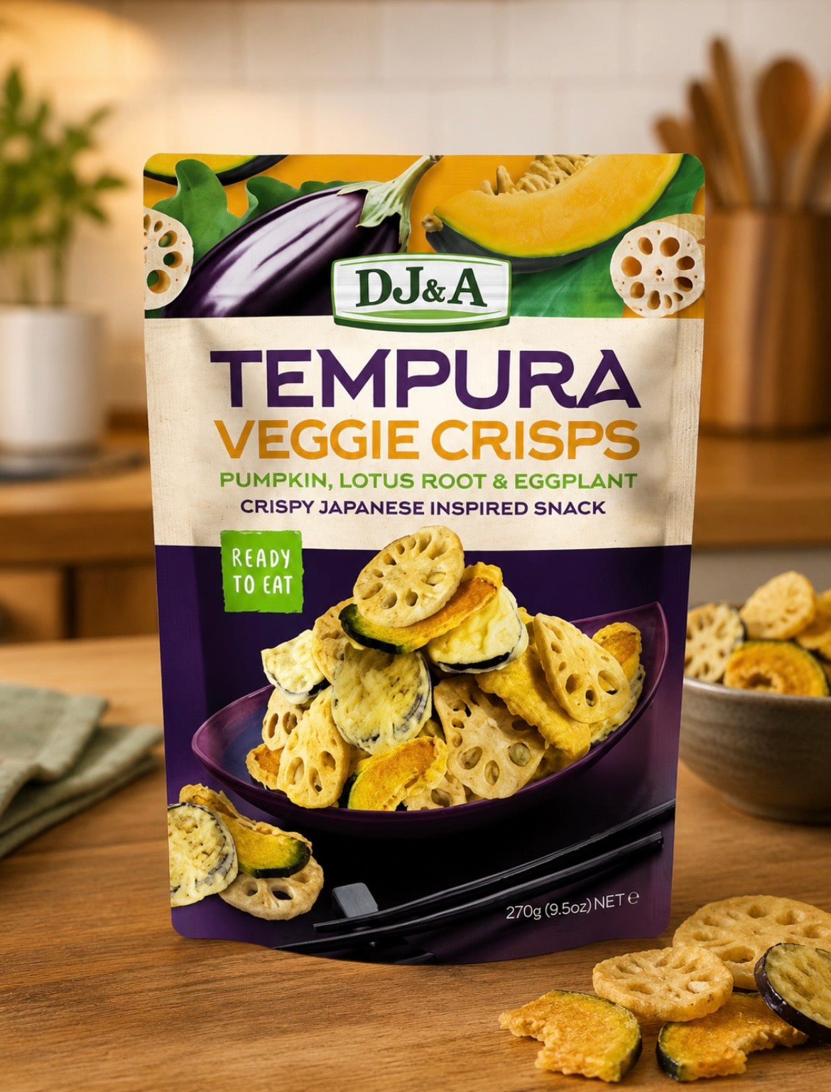 DJ&A Tempura Veggie Crisps 270g