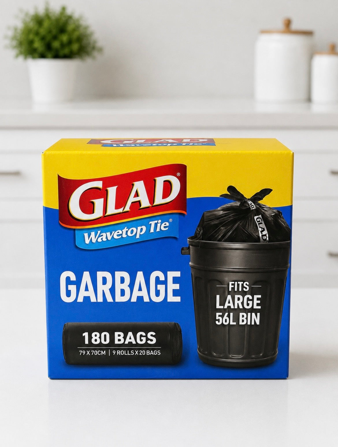 Glad Garbage Bag 180CT 56L
