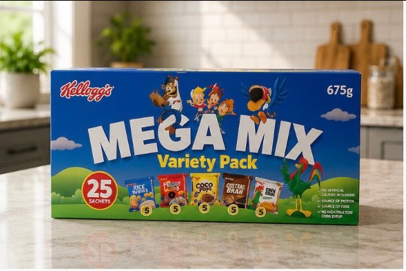 Kellogg's Mega Mix Variety 675g (25 sachets)
