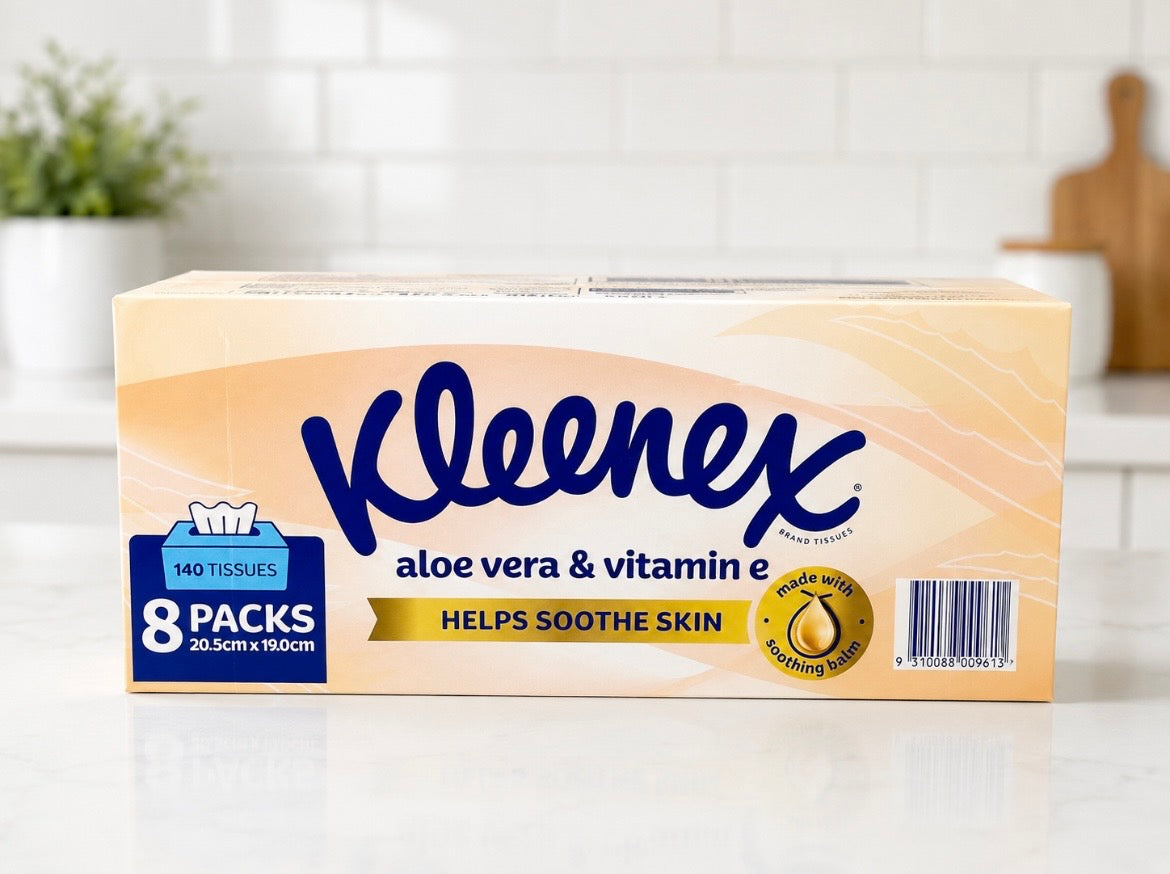 Kleenex Aloe Vera Facial Tissue 8x 140 sheets