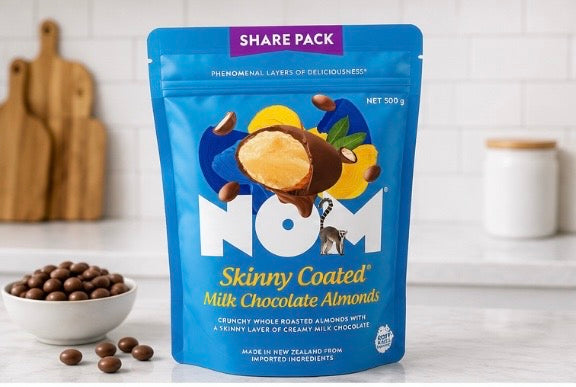 Nom Milk Chocolate Coated Almonds 500g