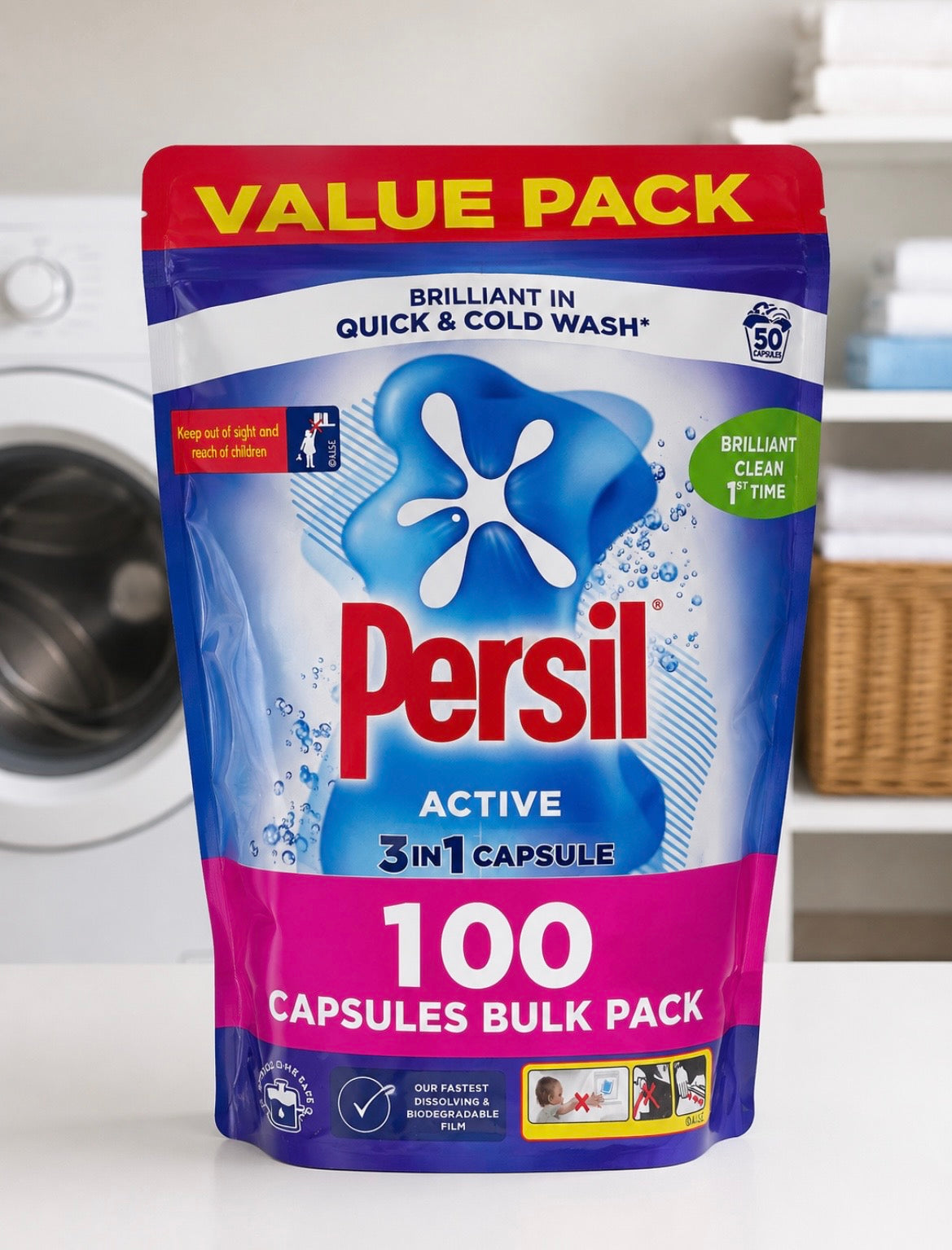 Persil Triple Capsules Active 100 Pk