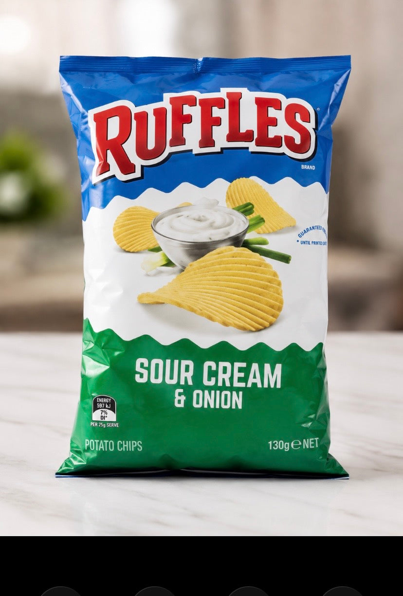 Ruffles Sour Cream & Onion 500g