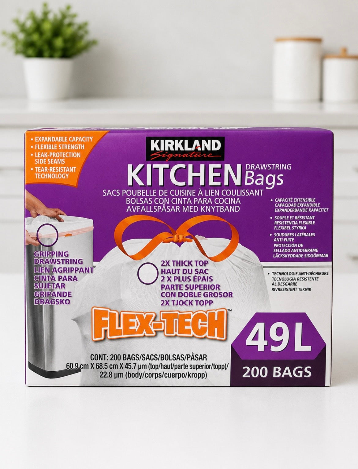 Scented Kitchen Bag 200CT 49L (Purple)