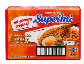 Supermi Mi Goreng Original Instant Noodles 30x80g
