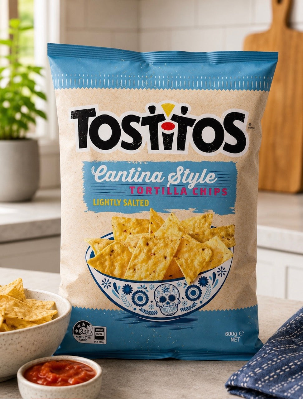 Tostitos Lightly Salted Tortilla Chips 600g