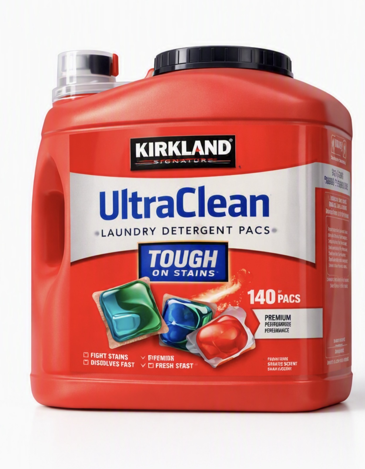 Ultra Clean Laundry Detergent Pacs 140CT