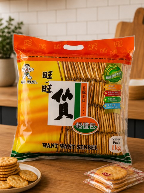Want Want Senbei Rice Crackers 1kg