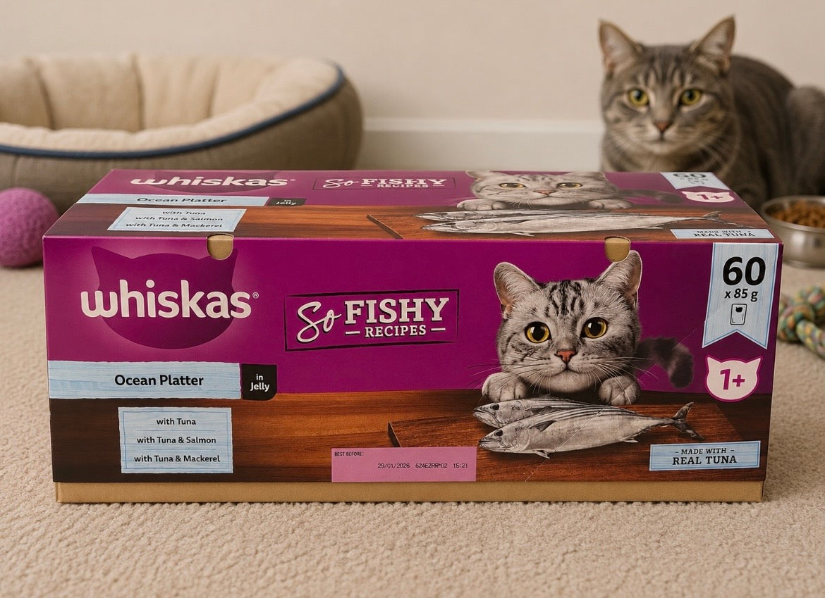 Whiskas So Fishy Wet Cat Food 60x85g